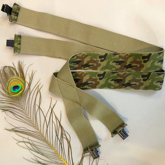 NWOT - Camo Pants Suspenders, Unisex - Picture 1 of 4